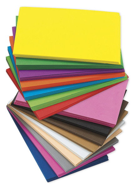 Moosgummi Moosgummiplatten Platte Set 10 Farben 20cm x 30cm x 2mm