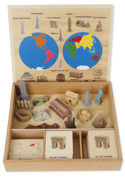 TimeTEX Wahrzeichen-Kontinent-Box "Montessori Premium"