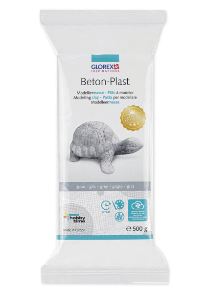 Beton Plast Modelliermasse, 500 g, betongrau